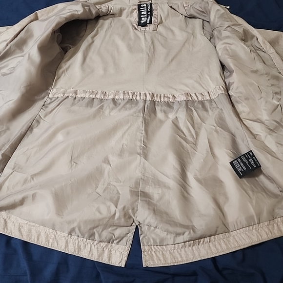 Intl D.e.t.a.i.l.s Parka In A Pocket Women's Rain Jacket Silver Size Small - Picture 10 of 12